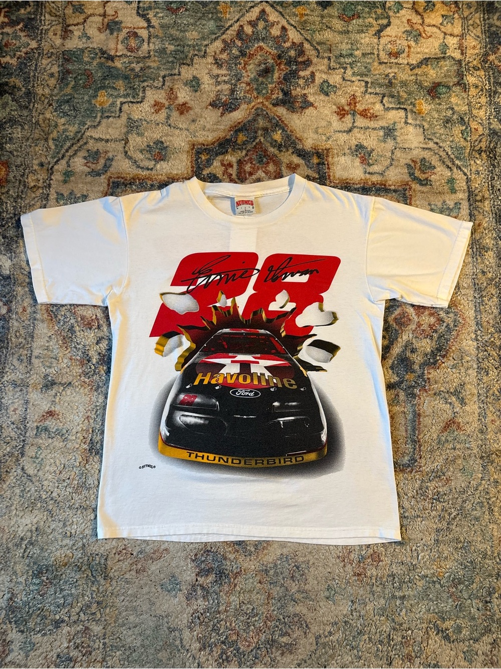 Vintage Nutmeg NASCAR Ernie Irvan Havoline Racing T-shirt Large